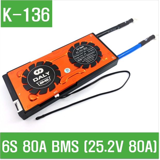 (K-136) 6S 80A BMS (25.2V 80A)